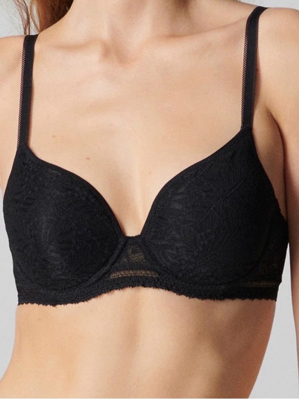Simone Perele Comete Black Lace Underwire Bra - Women Intimates & Sleepwear